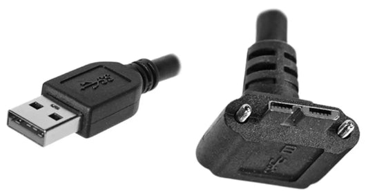 CEI USB3-1-3-3-6M Cable, USB 3.0 A to Right Angle Up Recessed Screw, 6 Meter