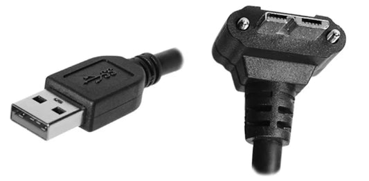 CEI USB3-1-3-4-7M Cable, USB 3.0 A to R/A Down w/ Recessed Screws, 7 Meter