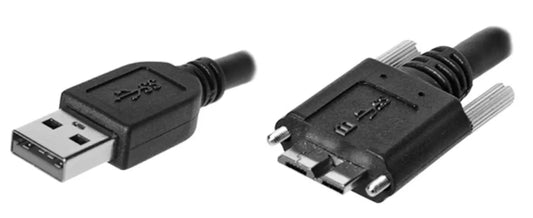CEI USB3-1-4-2-1M Cable, USB 3.0 A to Straight Exit Thumbscrew, 1 Meter
