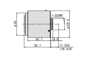 Technical dimensions drawing of a VL3528SM6C-MPYIR