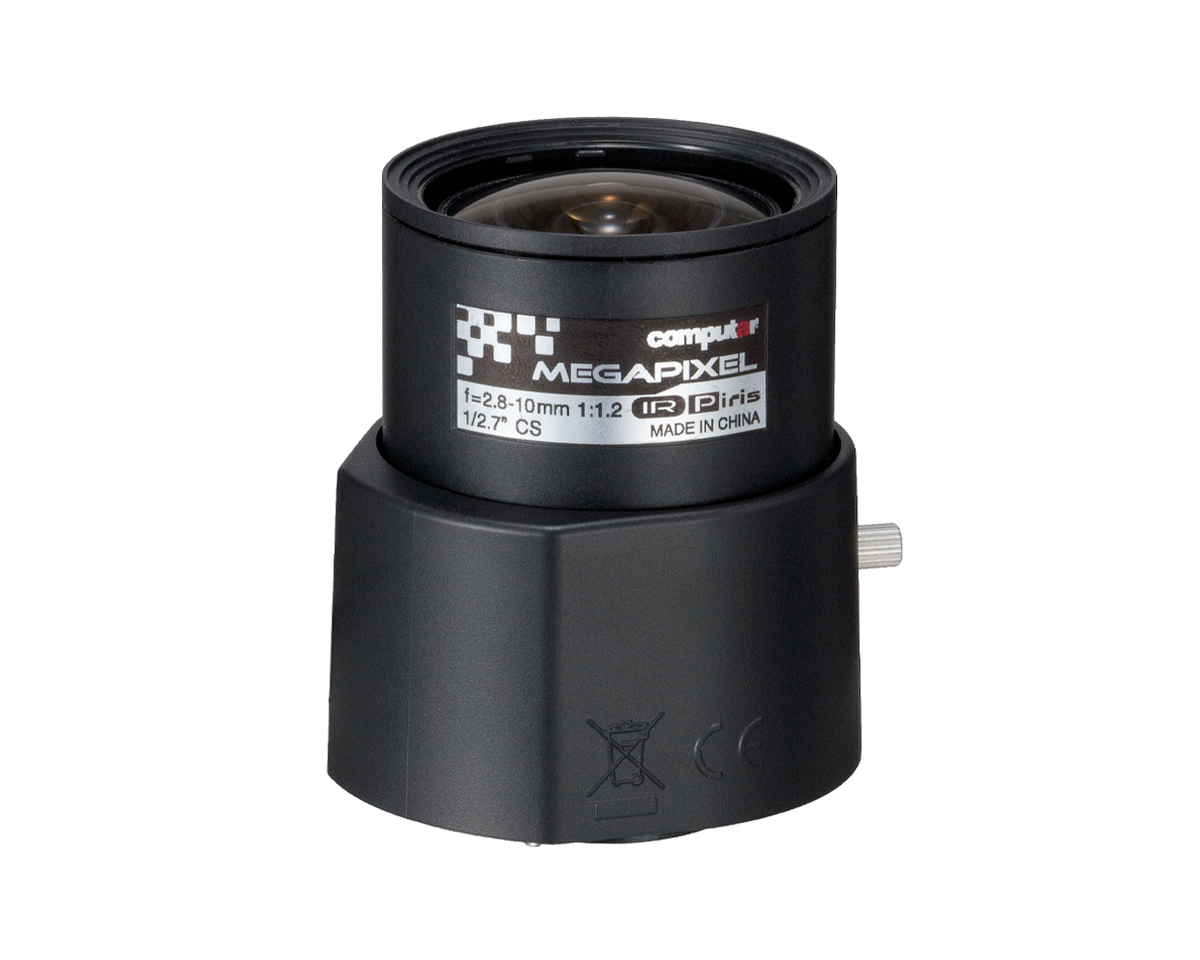 Computar AG4Z2812KCS-MPIR 3MP 1/2.7-inch 2.8-10mm F1.2 P-Iris IR-corrected CS-mount lens