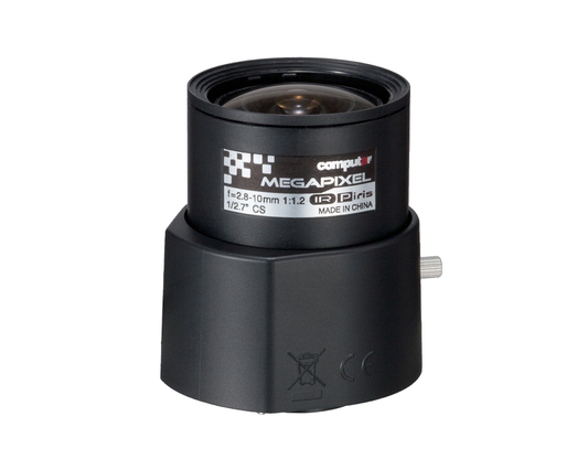 Computar AG4Z2812KCS-MPIR 3MP 1/2.7-inch 2.8-10mm F1.2 P-Iris IR-corrected CS-mount lens