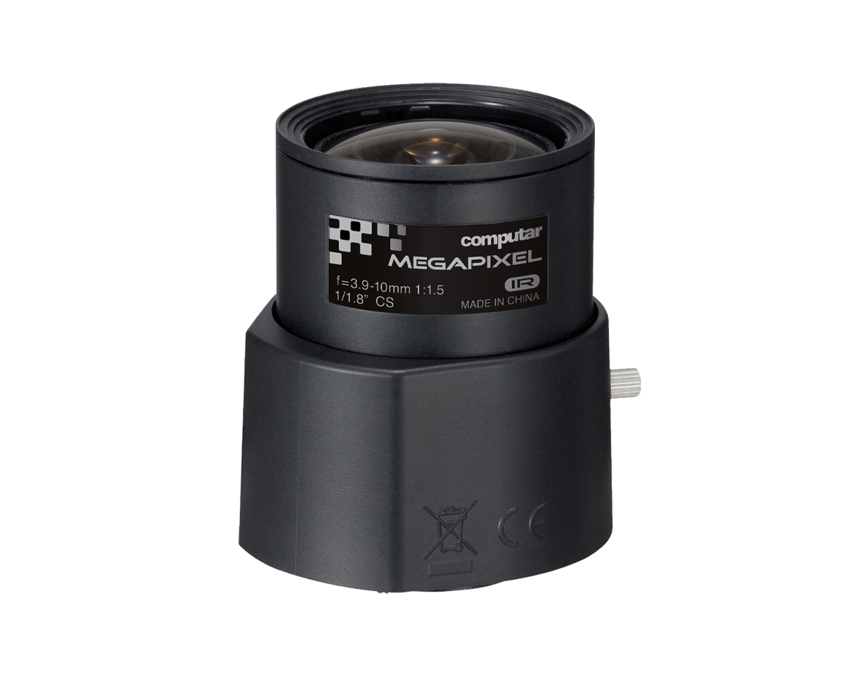 Computar EG3Z3915KCS-MPWIR 4K 1/1.8-inch 3.9-10mm F1.5 P-Iris IR-corrected CS-mount lens